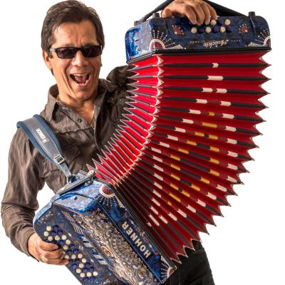 Joel Guzman playing Hohner accordion